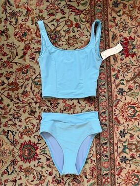 NWT Seea Maisie Top and High Rise Bottom Bikini Set S
